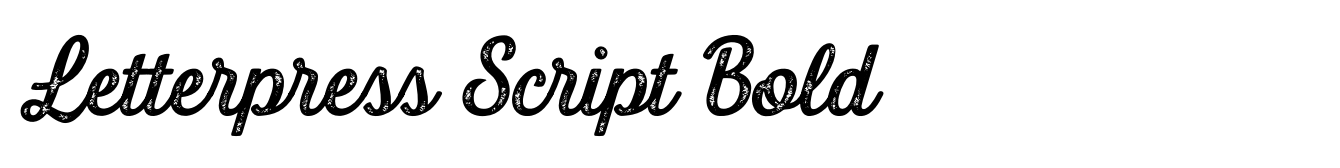 Letterpress Script Bold